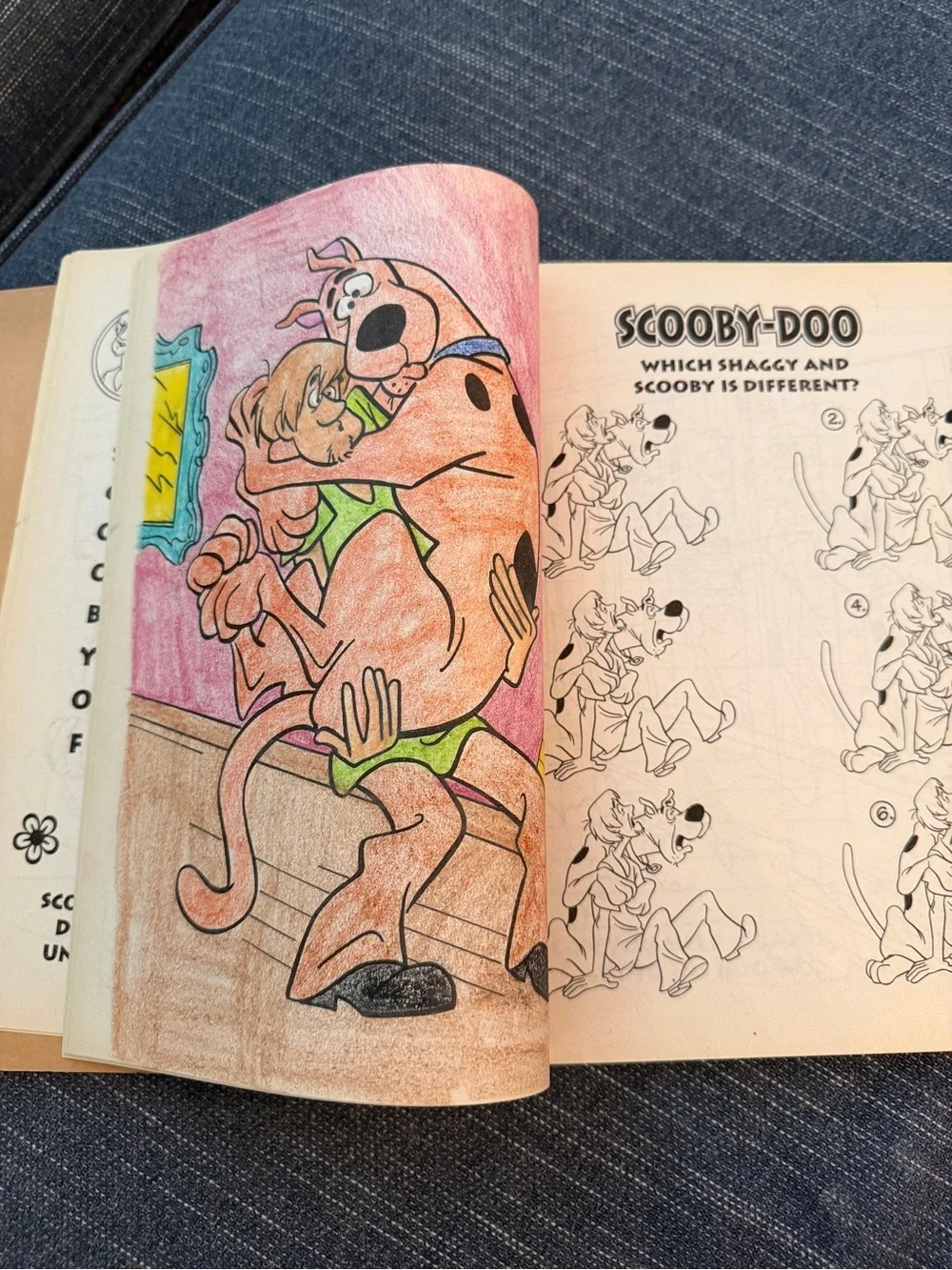 Vintage 1994 Scooby Doo Jumbo Coloring Activity Book Hanna Barbera